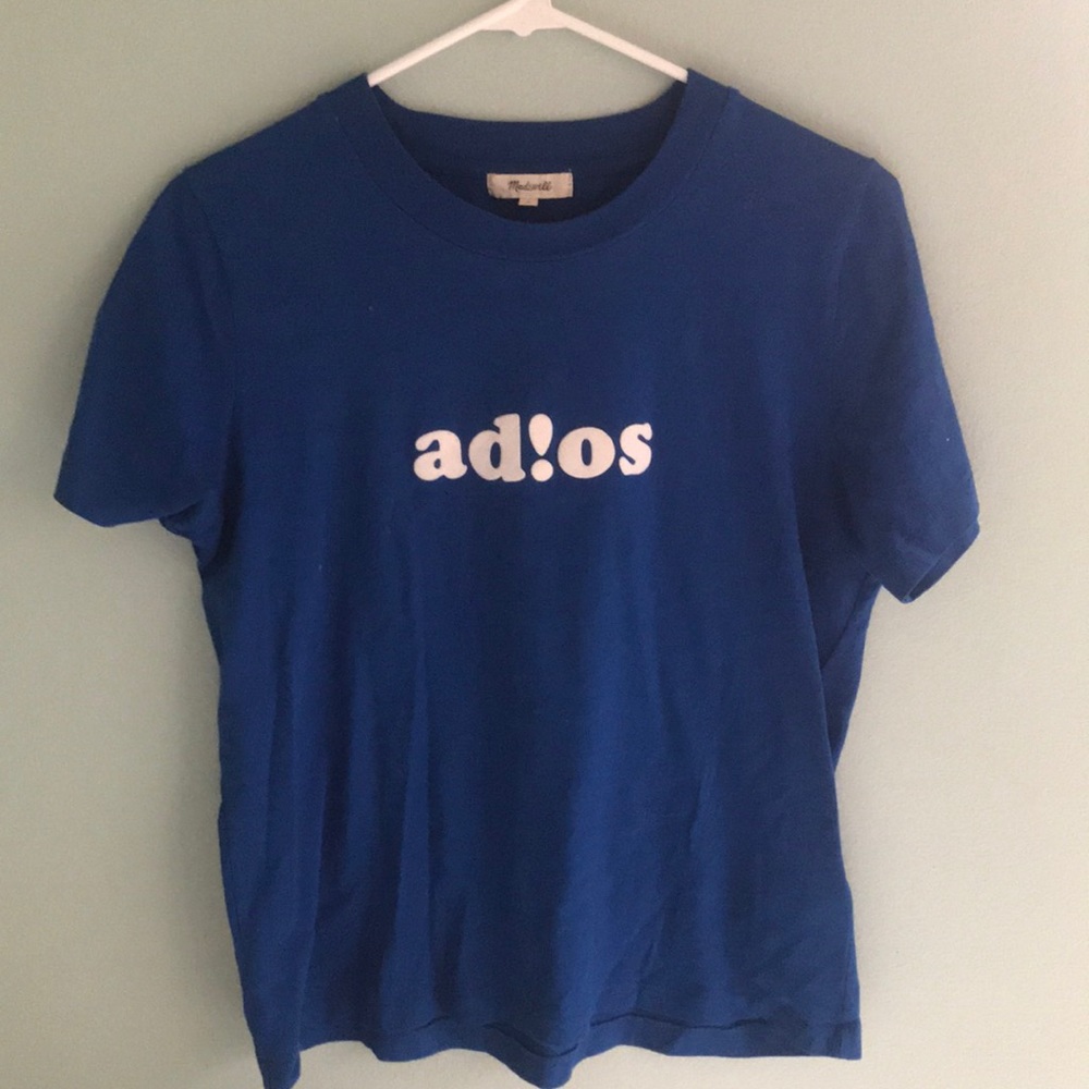 Madewell Blue Adios Top